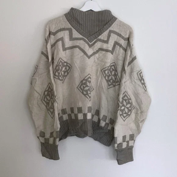 Vintage 1980's Cottage Core Knit Sweater Medium M Cozy Sweater VTG Grandma Core - Picture 1 of 7